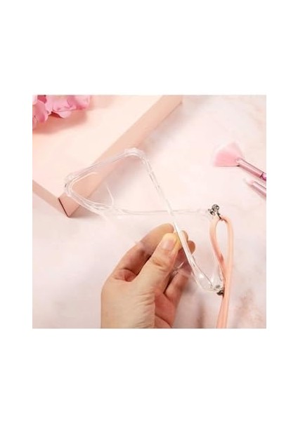 8 Plus Kılıf Boyun Omuz Askılı Ipli Anti Şok Köşe Korumalı Şeffaf Silikon Kmp ile Uyumlu modelleri