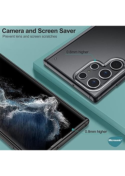 Galaxy S24 Ultra Için Kılıf Frosted Frame Siyah [galaxy S24 Ultra ile Uyumlu Kılıf - Siyah] fiyatları