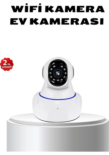 Techmrt Full Hd Akıllı Ip Kamera – Gece Görüşlü, Hareket Sensörlü, Çift Yönlü Ses ve Online Kayıt Özellikli