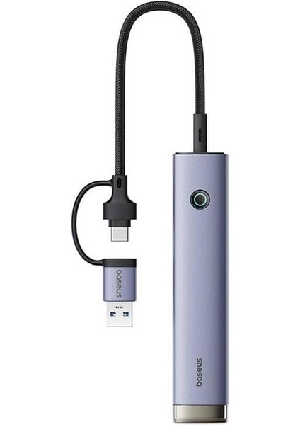 Ultrajoy Series 4-Port Hub Aır Space Grey（usb-A&type-C To USB 3.0 * 4+TYPE-C5V）