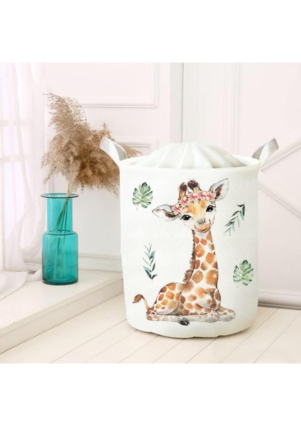 Amaçlı Oyuncak Saklama Kutusu Kirli Çamaşır Piknik Sepeti Katlanır Düzenleyici Keçe Model 40045