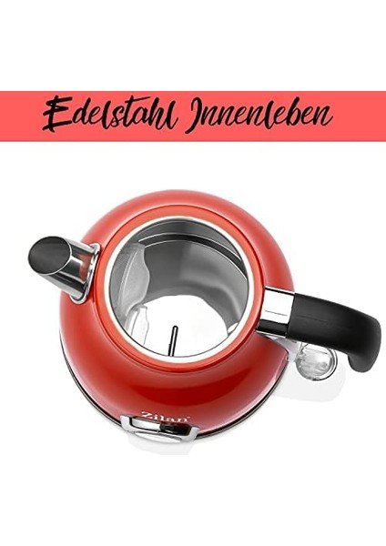 60&apos;lı Yılların Retro Su Isıtıcısı, 1,7 LITRE,%100 Bpa Içermez, 2000 Watt, Paslanmaz Çelik Iç Kısım, Analog Göstergeli, Çay Makinesi, Otomatik Kapanma, Gösterge Lambası fiyatları