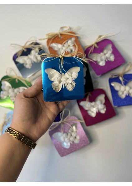 Yeni Yıl Hediyesi Yılbaşı Hediyesi Leblebi Şekeri Metalik Renk Kutu 10 Adet fırsatları