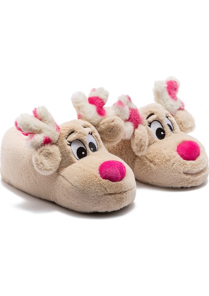 Aşk Kadın Hayvanlı Panduf Bej 36/41 fiyatları