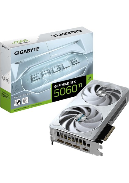 Rtx™ 5060 Ti Eagle Oc Ice 8g 2 Fanlı Wındforce Soğutmalı Gaming Ekran Kartı – GV-N506TEAGLEOC Ice-8gd