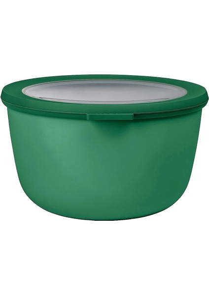 - Multi Bowl Cirqula Round - Kapaklı Saklama Kabı - Buzdolabı Için Hava Geçirmez Saklama Kutusu ve Mikrodalga Fırın Kabı Olarak Uygundur - 2000 ml - Canlı Yeşil