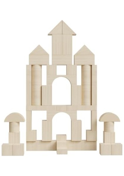 Oyuncak Ahşap Bloklar 50 Parça fiyatları