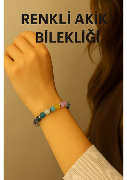 Orijinal Doğal Taş El Yapımı Enerji - Uyum - Denge Sağlayan Bileklik-11