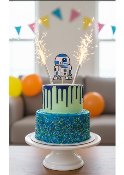 Star Wars R2D2 Droid Yama Robotu Pasta Süsü