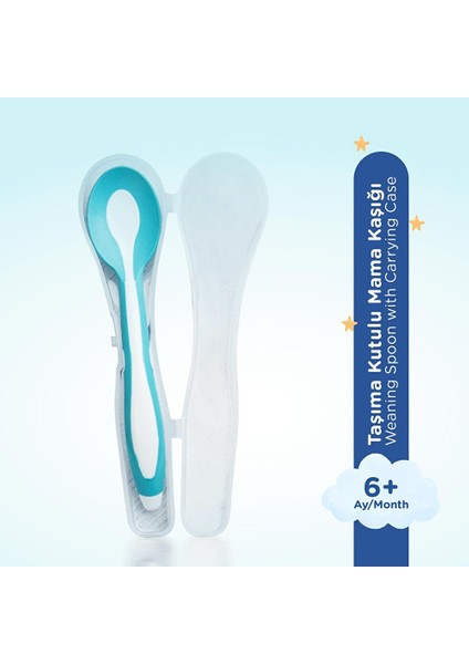 Taşıma Kutulu Mamakaşığı Yumuşak Uçlu Mavi fiyatları