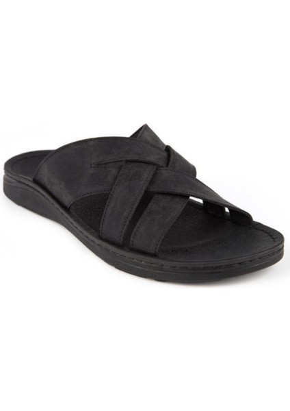 Tiger Ortopedik Siyah Taban Günlük Konfor Erkek Terlik modelleri