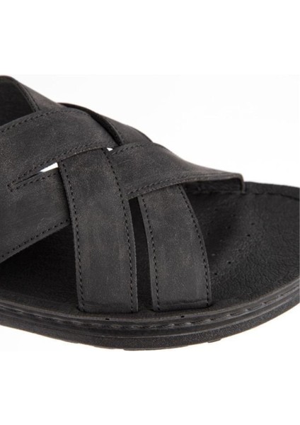 Tiger Ortopedik Siyah Taban Günlük Konfor Erkek Terlik fırsatları