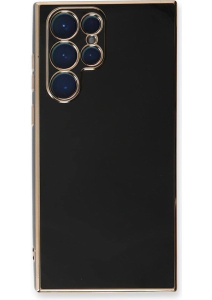 Galaxy S23 Ultra Için Kılıf Olive Plated Siyah [galaxy S23 Ultra ile Uyumlu Kılıf - Siyah]