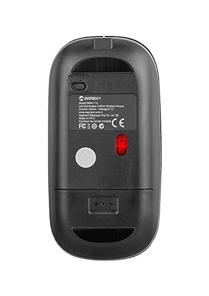 SMW710 USB 2.4 Ghz Led&apos;li 800/1200/1600 Dpı Şarjlı Kablosuz Mouse SMW710, Siyah modelleri