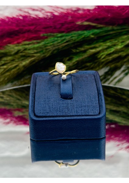 925 Ayar Gümüş Gold Renk Özel Üretim Spor Model Kadın Yüzük fiyatları