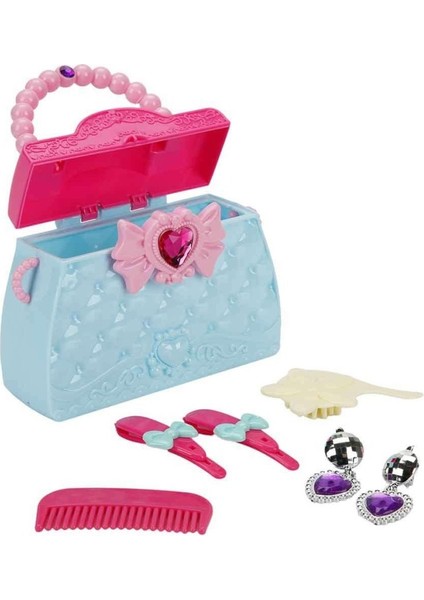 Aksesuarlı Makyaj Çantası - BJ1350 -Mavi (Lisinya)