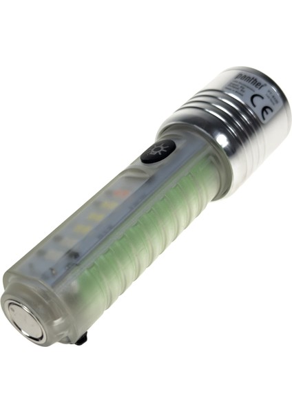 PT-8430 USB Şarjlı El Feneri | Lazer LED + Uv Işıklı Mıknatıslı Fener modelleri