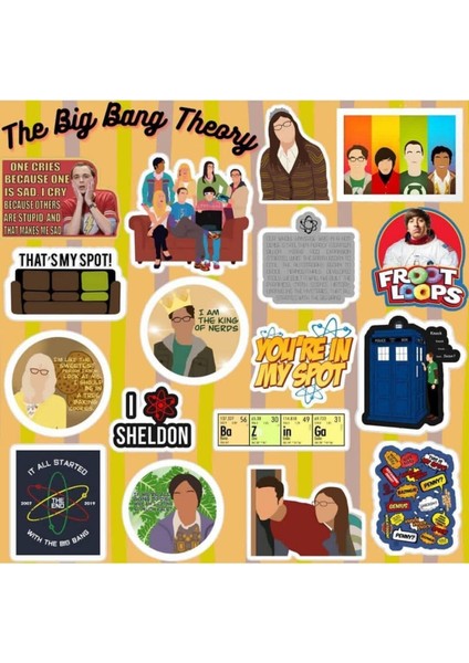 Major Selection The Big Theory Seti | Laptop Telefon Etiket