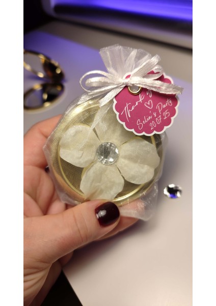 Gelin & Nedime Hediyeliği | Çiçek ve Taş Detaylı Lüks Ayna modelleri