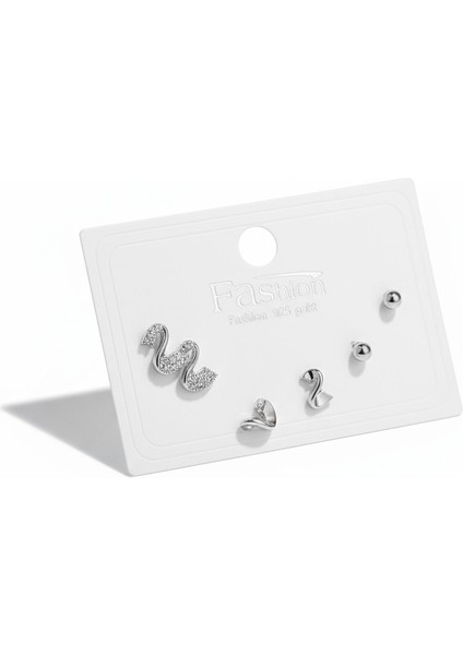 Minimal Tasarım 316L Çelik 6’lı Kadın Küpe Seti | Yusso fiyatları