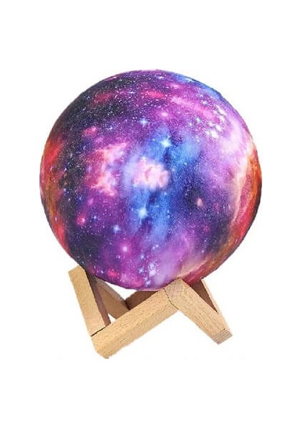 Dekoratif Yerküre Renkli 15 cm Pilli ( Lisinya )