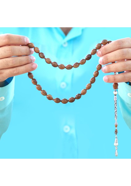 925 Ayar Gümüş Kral Zincir Püsküllü Özel Kesim Exclusive Renk Cilalı Kuka Tesbih fırsatları