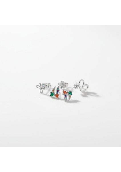 Minimal Tasarım 316L Çelik 6’lı Kadın Küpe Seti | Yusso