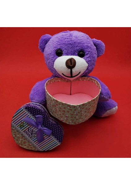 Sevimli Kalp Kutulu Peluş Ayıcık ( Lisinya ) fiyatları