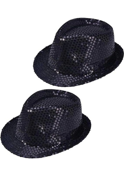 Çocuk Boy Siyah Payetli Şapka Gösteri Şapkası Michael Jackson Şapkası 54 No - Lisinya modelleri