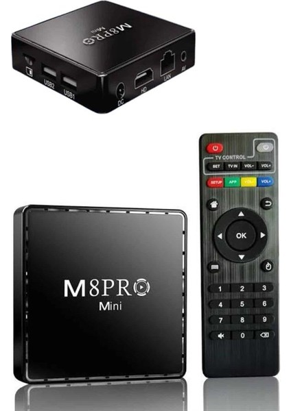 M8 Mini 2.4g 10K Hd 64 GB Tv Box Android Tv Game Box 2 Adet Oyun Konsolu indirimleri