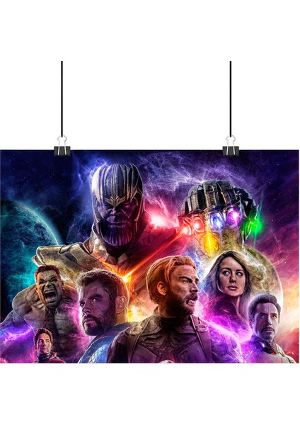 Avengers Endgame Poster1 - Retro Duvar Dekoru