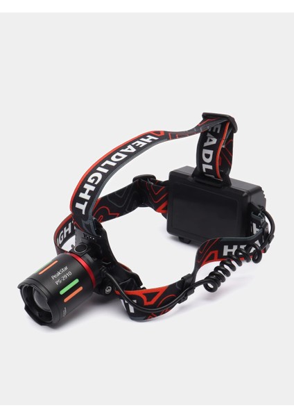 PS-2910 Şarjlı Profesyonel Zoomlu Kamp Avcı Balıkçı Kafa Lambası Feneri - Lisinya