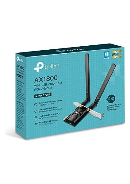 TX20E, AX1800 Wi-Fi 6 5.2 Pcıe Ağ Kartı fiyatları