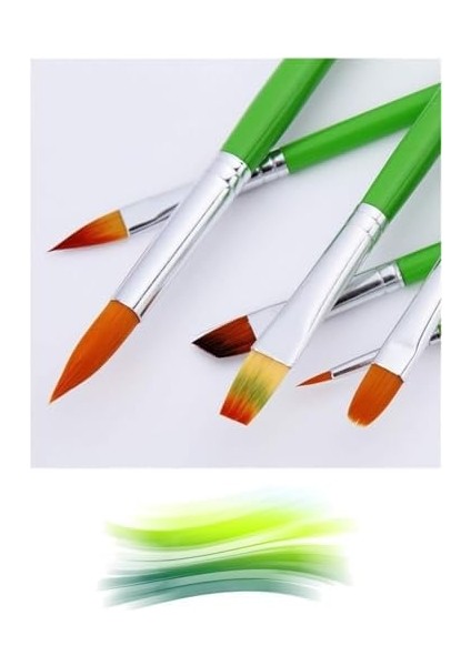 Fırçası Yeşil 7 Parça Akrilik Yağlıboya Fırça Seti fiyatları