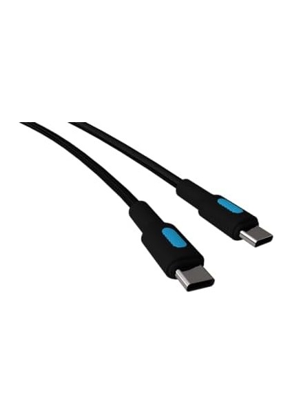 Type C-C Power Delivery Hızlı Şarj Kablosu, Siyah Kablo, Mavi/siyah Uçlar (150 Cm) fiyatları