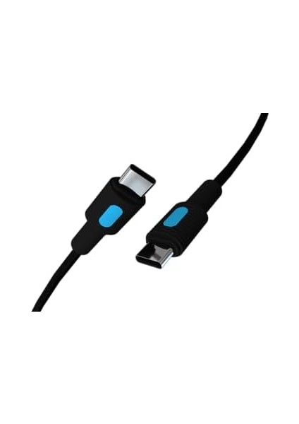 Type C-C Power Delivery Hızlı Şarj Kablosu, Siyah Kablo, Mavi/siyah Uçlar (150 Cm) modelleri