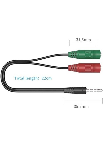 4745 3.5mm Kulaklık Mikrofon Ayırıcı Çoklayıcı Switch Splitter modelleri