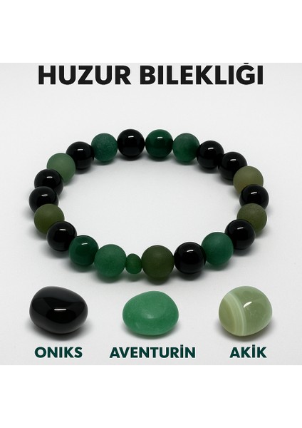 Orijinal Doğal Taş El Yapımı Enerji - Uyum - Denge Sağlayan Bileklik-41