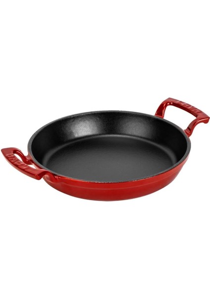 Döküm Yuvarlak Kulplu Yumurta Sahanı Tava, 16 Cm, Siyah