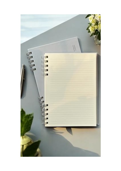 Tanıtım Spiralli 80 Yaprak Çizgili A5 Defter, Not Defteri, Okul Defteri, 4 Farklı Renk Seçeneği (01 Grey) modelleri