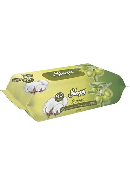 Zeytinyağlı Bebek Islak Mendil 90 Adet