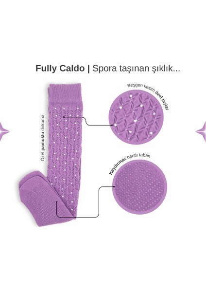 Fully Caldo Mor Kaydırmaz Spor Çorap indirimleri
