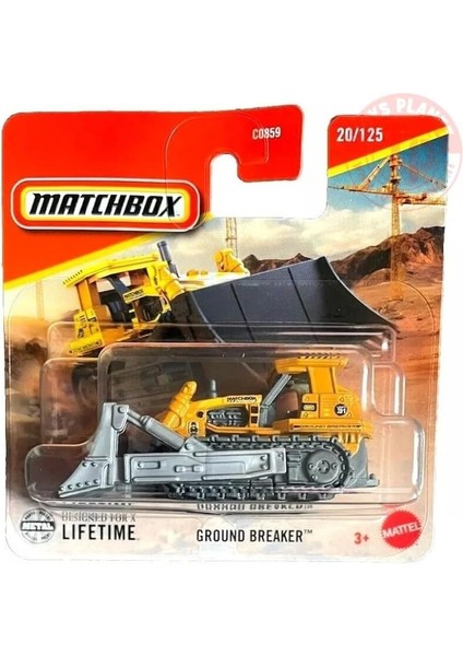 Mtchbox 1:64 Tekli Arabalar Ground Braker Bulldozer JBT16