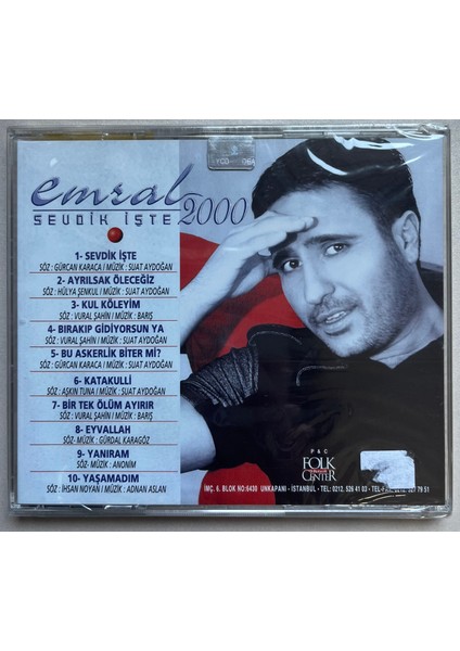 Emral Sevdik Işte 2000 CD (Jelatininde Sıfır Orijinal Dönem Baskı Cd) fiyatları