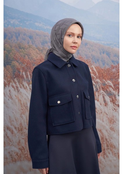 Zigzag Desen Italyan Jakar Eşarp