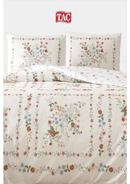 Taç Çift Kişilik Ranforce Nevresim Takımı Dalila Krem fiyatları