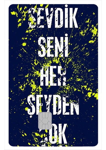 Kart Kaplama Sticter Etiket 6 Adet 60011 Fenerbahçe modelleri