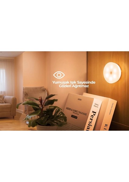 V-009 Hareket Sensörlü USB Şarjlı LED Işık Lamba-Oda, Mutfak, Salon ve Merdiven Işıklandırma indirimleri