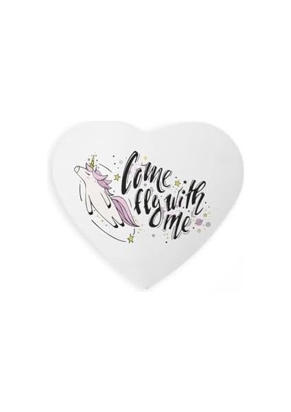 Kız Arkadaşa Hediyelik Baskılı Mottolu Kalp Mouse Pad - Mousepad - Fare Altlığı modelleri