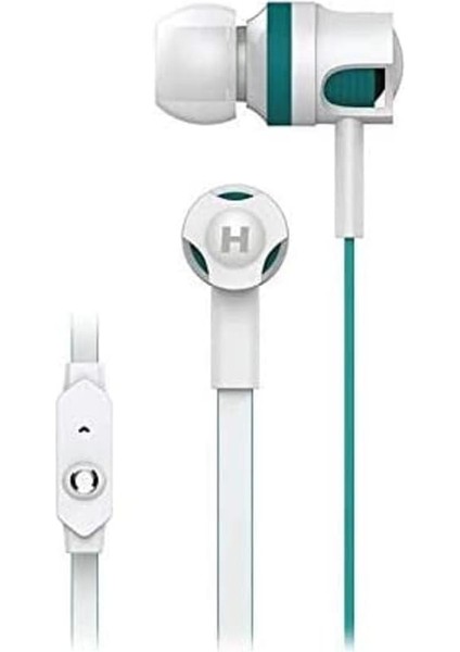 HY-X06 Mobil Telefon Uyumlu Beyaz/mavi Kulak Içi Mikrofonlu Kulaklık